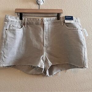 Old Navy OG Straight High Rise Jean Shorts Size 22 NWT